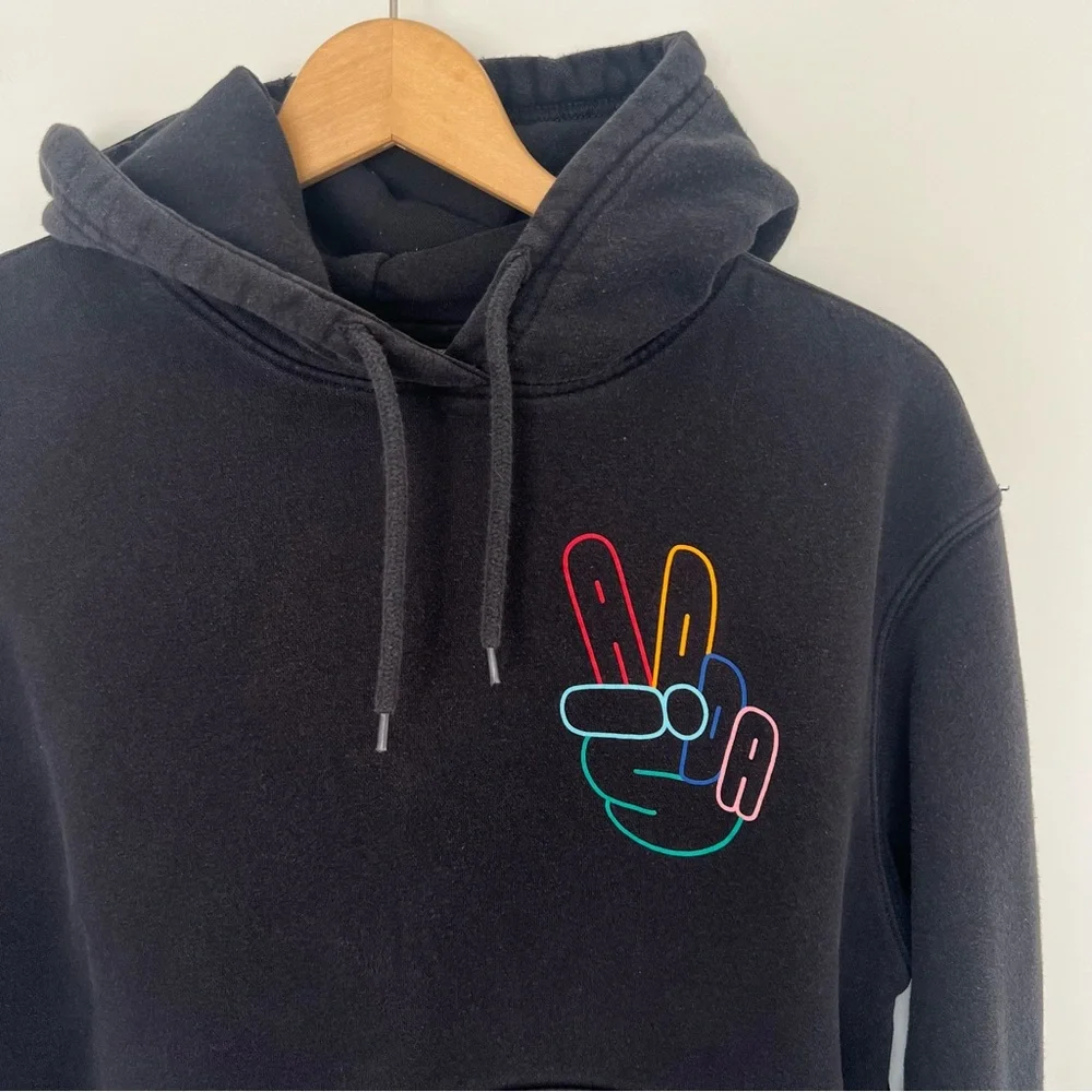 Adidas Originals Peace Sign Black Hoodie